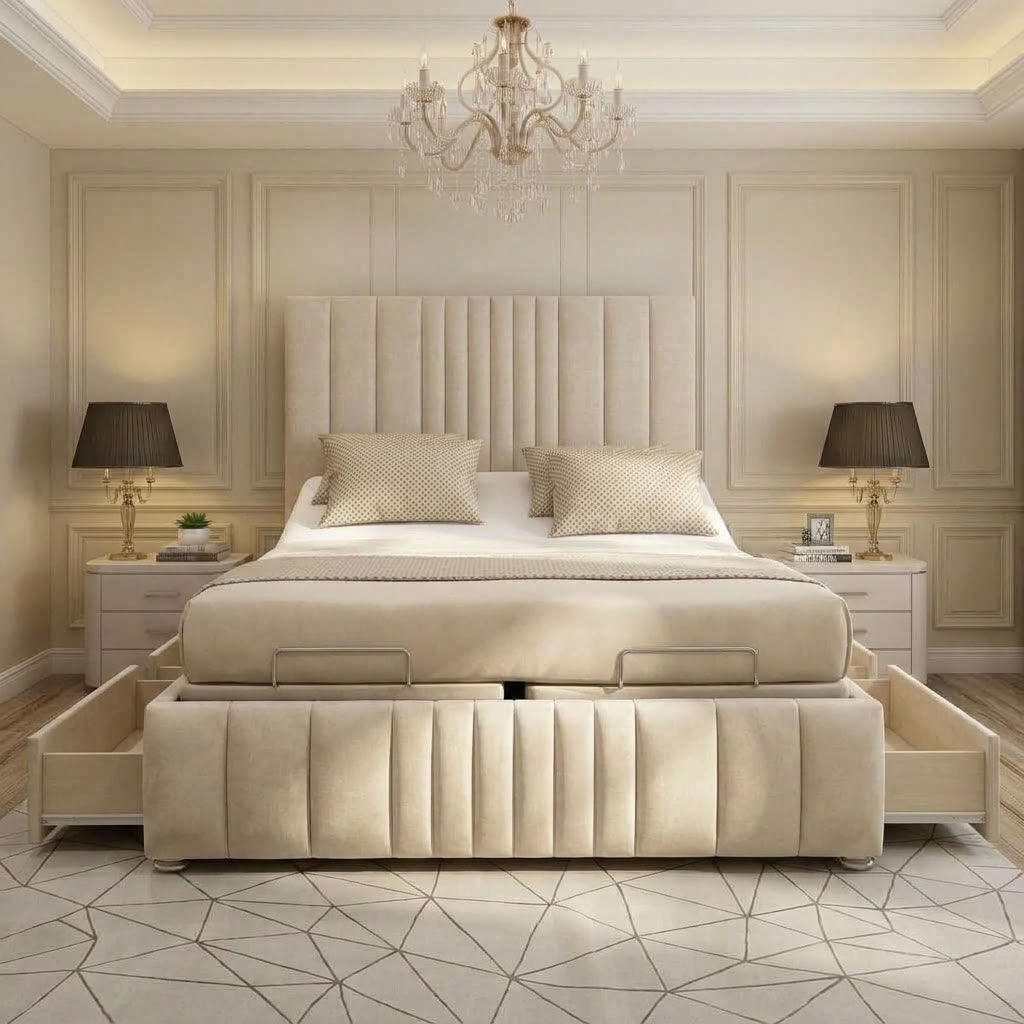Dreamnap Manhattan Electric Adjustable Bed with Drawer Storage
