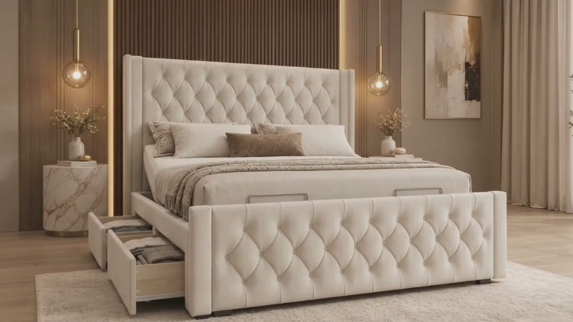 MilanElectricbed with drawer storage